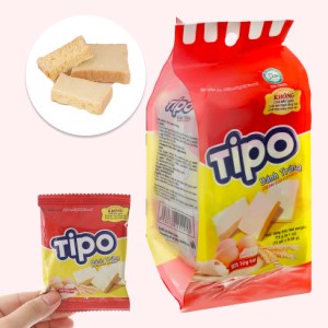 Bánh Tipo trứng nướng vị kem sữa (Gói 220g, 115g)