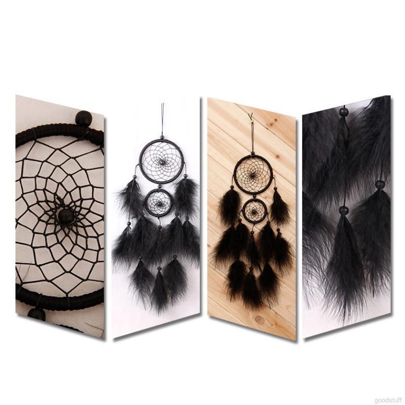 Dreamcatcher làm thủ công phối lông vũ