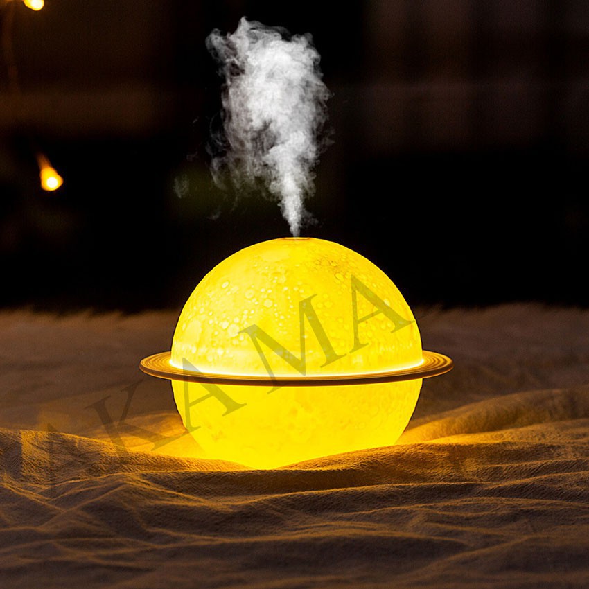 Máy phun sương mini tạo ẩm| Máy khuếch tán độ ẩm kết hợp làm đèn ngủ mặt trăng đẹp - AKA MART