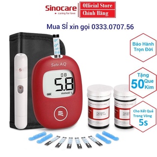 Máy đo đường huyết Safe AQ Sinocare, bản CAO CẤP, SIÊU RẺ, chất lượng Đức