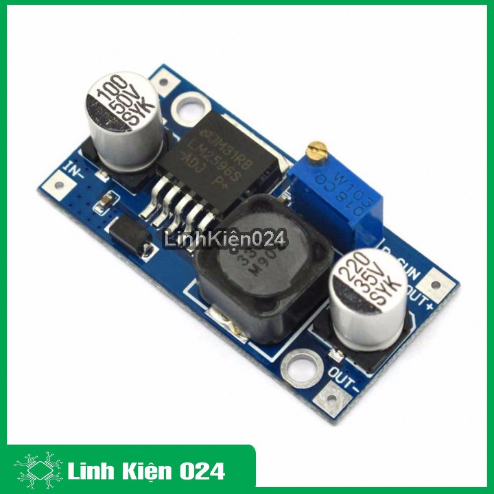 Mạch hạ áp Buck DC-DC LM2596 3A ( Vào 4-35VDC - Ra 1-30VDC )