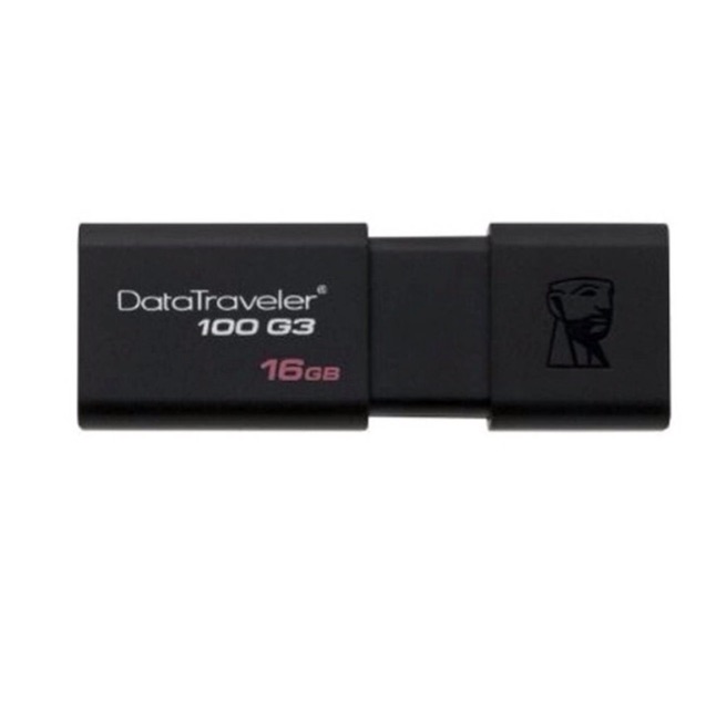 USB 3.0 Kingston DT100G3 16GB (Đen) - Kiểu trượt tiện dụng