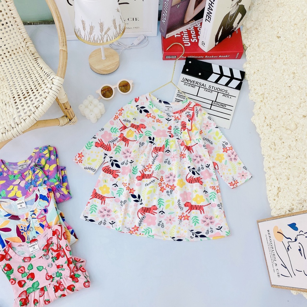 Váy thu đông dài tay Gymkids BB angel xinh xắn cho bé gái (8-19kg) BẢNG MÀU 2