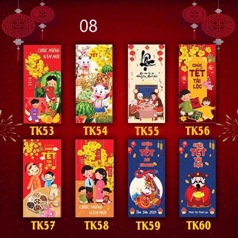10 Bao lì xì năm 2021