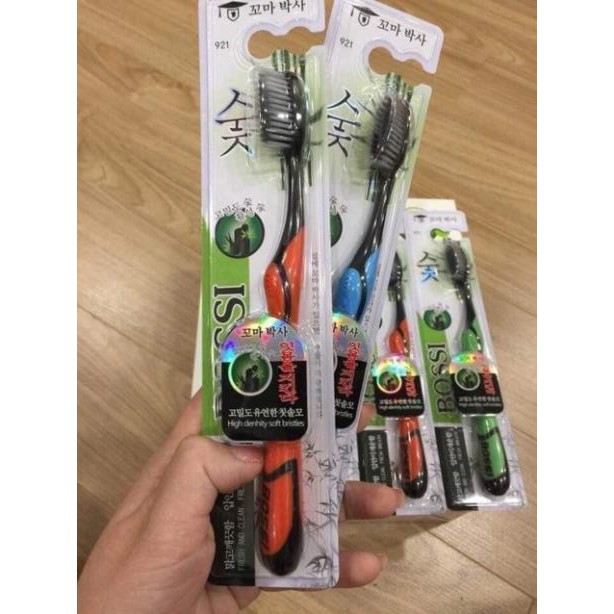 Bàn chải đánh răng than Tre BOSSI 921 Cao cấp Hàn Quốc