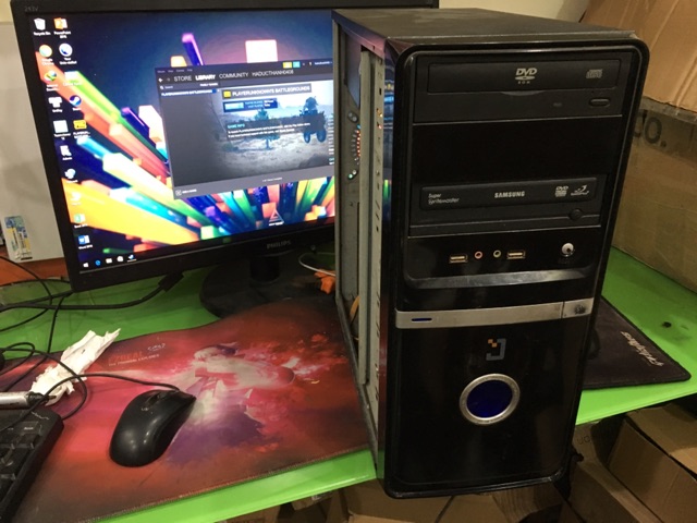 Thùng máy tính giga h61 g2xxx ram 4gb vga rời nguồn cst | BigBuy360 - bigbuy360.vn