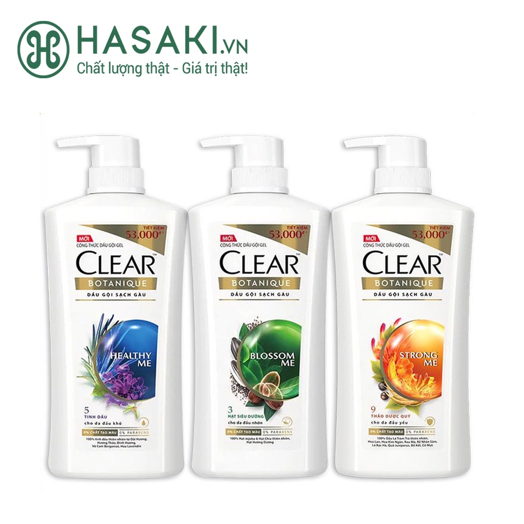Dầu Gội Sạch Gàu Chiết Xuất Thực Vật CLEAR Botanique Shampoo