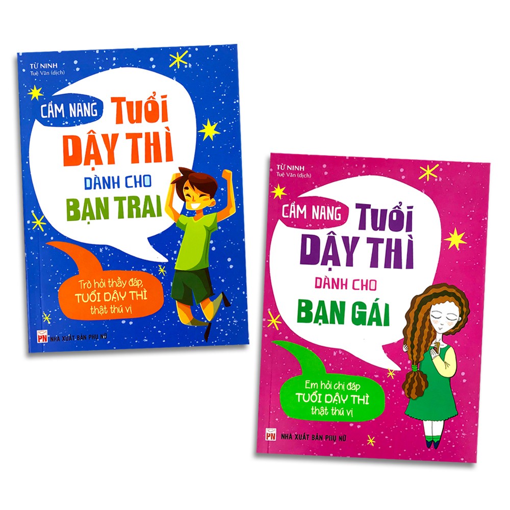 Sách: Cẩm Nang Tuổi Dậy Thì Dành Cho Bạn Gái + Cẩm Nang Tuổi Dậy Thì Dành Cho Bạn Trai