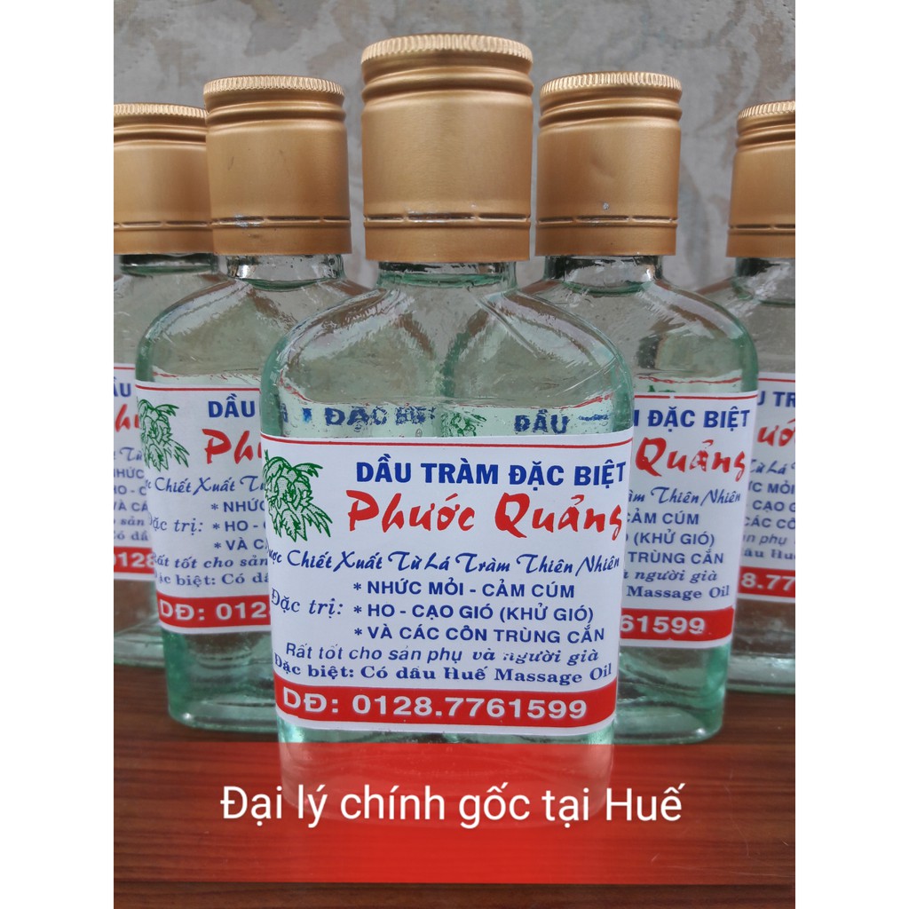 Dầu tràm Huế nguyên chất (dầu trắng) thương hiệu Phước Quảng