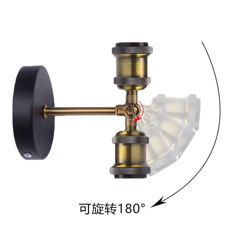 Đèn Gắn Tường Nhỏ Phong Cách retro Nghệ Thuật Cho Phòng Vệ Sinh Ban Công Quán Cà Phê