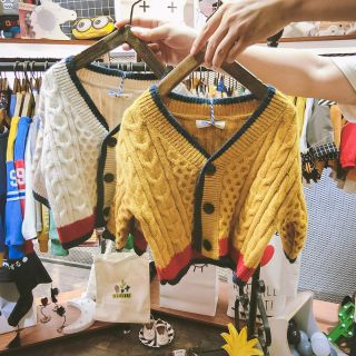 Áo len cardigan bé trai bứ gái- C Mai Chinh