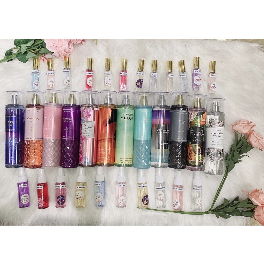 Xịt thơm toàn thân Body Mist Bath and Body Works 33ml