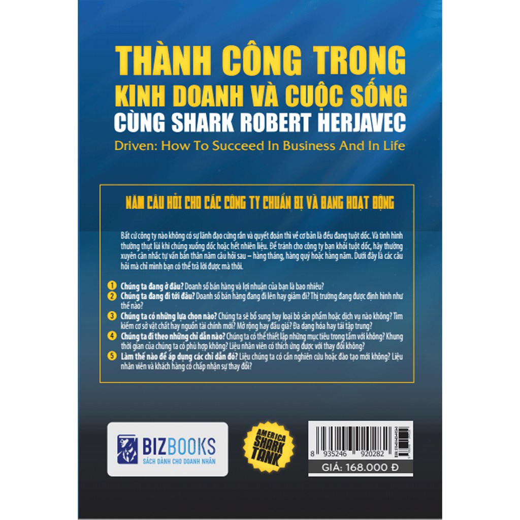 Sách - America Shark Tank: Thành Công Trong Kinh Doanh Và Cuộc Sống Cùng Shark Robert Herjavec Tặng Kèm Bút Galaxy