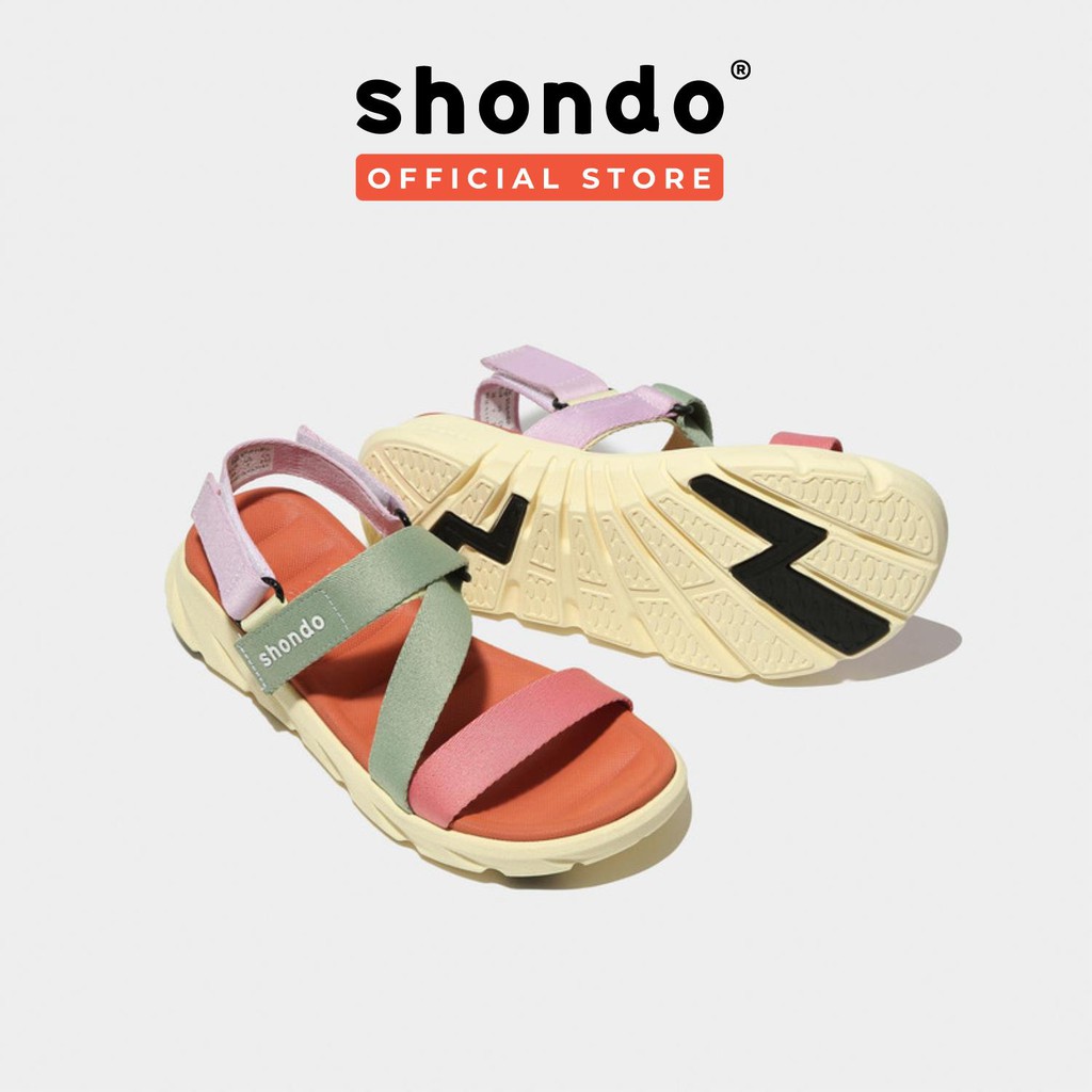 Giày Sandals Nữ Shondo F6 Sport Phối Màu F6S0580