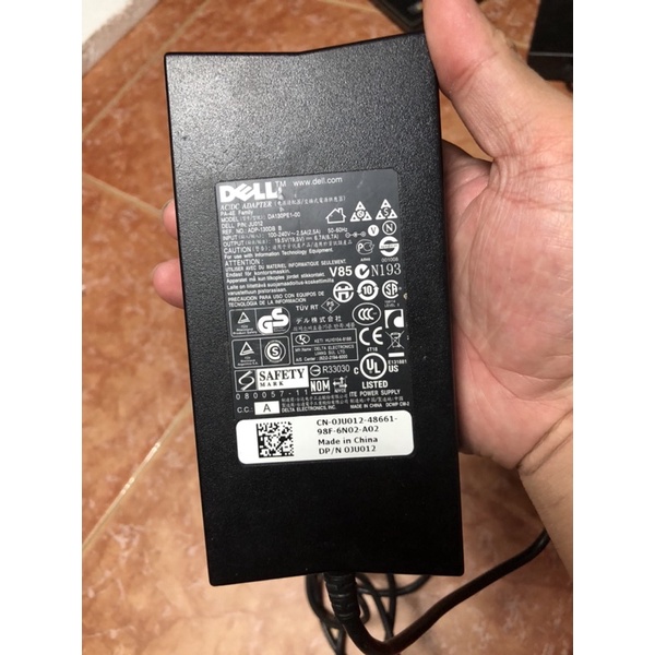 sac dell 130w, xác hư adapter laptop dell 19.5v 6.7a 130wh cũ