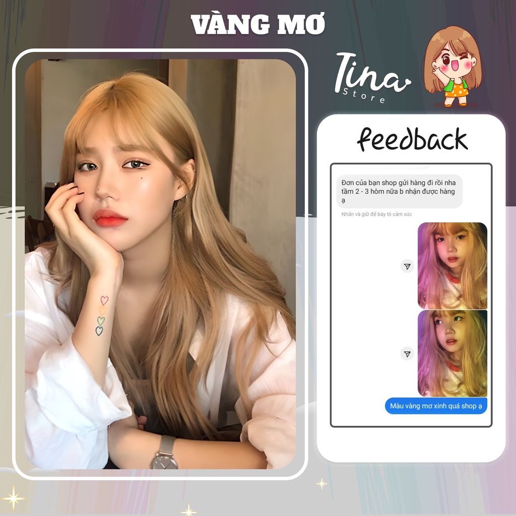 Thuốc Nhuộm Tóc KoolPro VÀNG MƠ Không Tẩy 100g - Beli Official Store