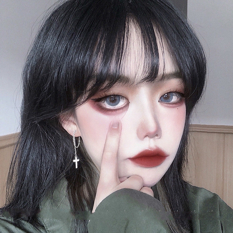 Bông Tai Hình Chữ Thập Phong Cách Retro Đơn Giản Cho Nữ