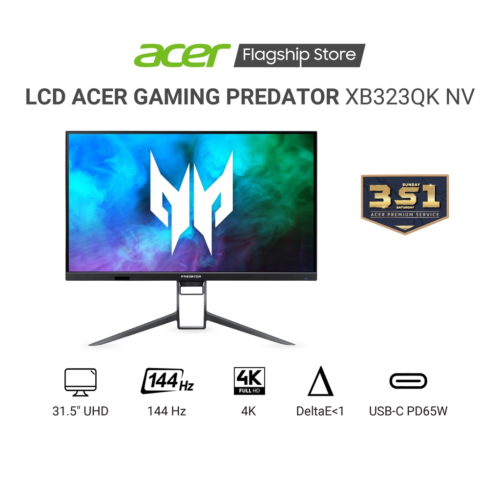 Màn hình Gaming Predator XB323QK NV 32&quot; UHD | IPS | 400nits | 0.5ms | 144Hz | HDMI