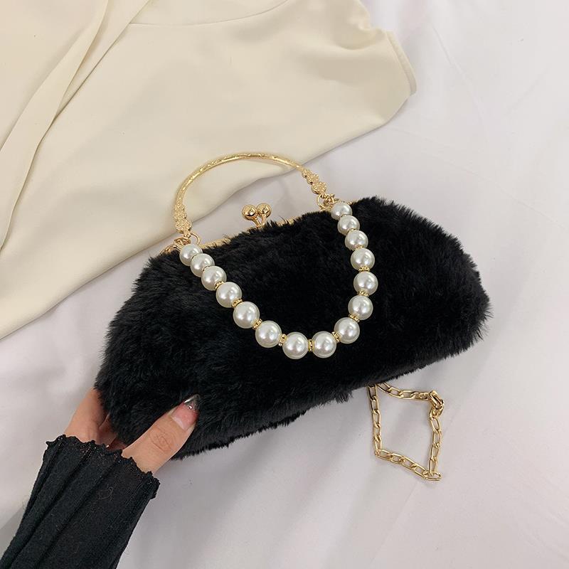 Túi Đeo Chéo Phối Lông Thời Trang Cho Nữ