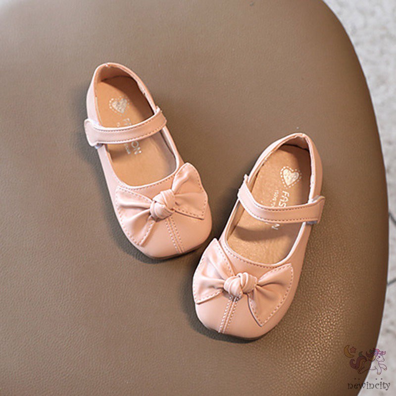 Giày Búp Bê Da Đế Mềm Phong Cách Hàn Quốc Cho Bé Gái