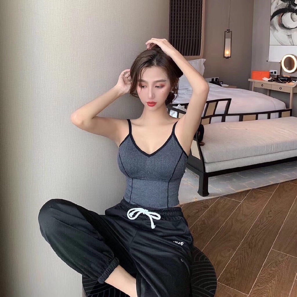 Áo Bra Thể Thao Tông Màu Siêu Tây ( Túi Zip )