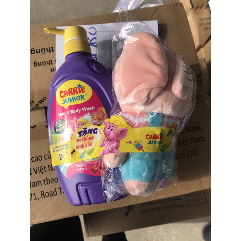Tắm gội toàn thân Carrier Junior hương cherry dâu 700g
