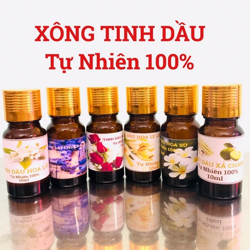 Chai tinh dầu thiên nhiên lọ 10ml khử mùi, đuổi muỗi, chai tinh dầu xong thơm phòng nhiều mùi hương