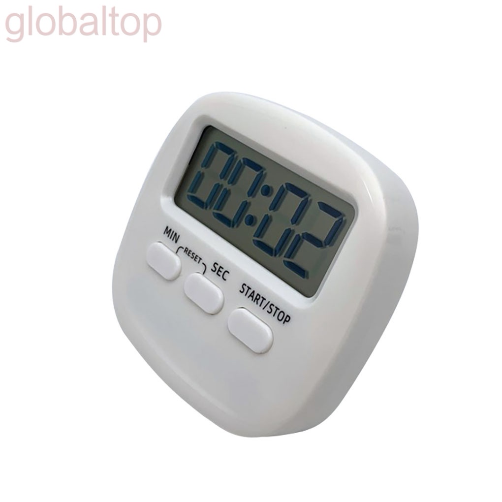 Đồng hồ hẹn giờ nấu ăn đếm ngược màn hình LCD bằng nhựa kèm giá đỡ chất lượng cao