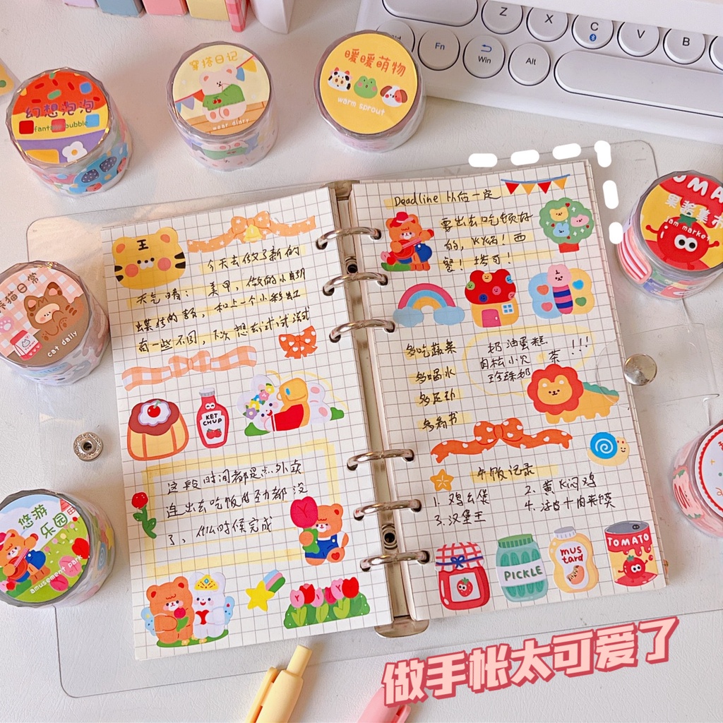 Sticker dạng cuộn, nhãn dán kệ để bàn