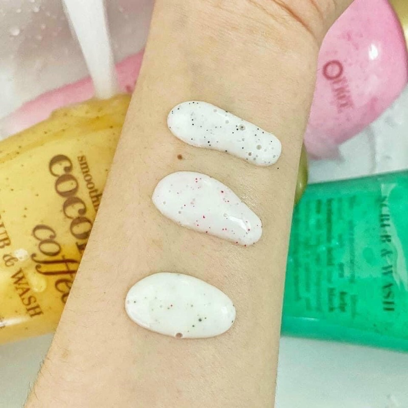 Sữa tắm tẩy tế bào chết OGX Mỹ có hạt làm sạch sâu, dưỡng ẩm