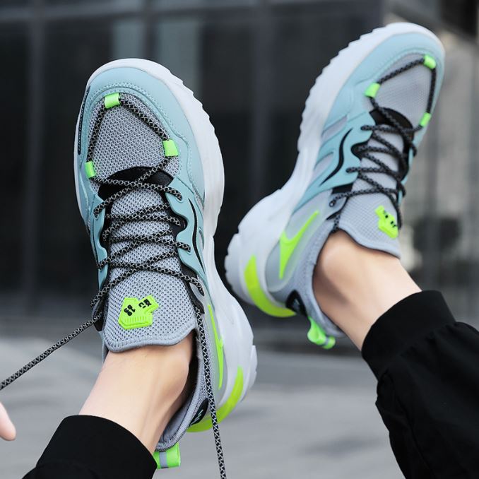 Giày thể thao sneaker nam D103, phong cách trẻ trung năng động, đế cao su non đi cực êm