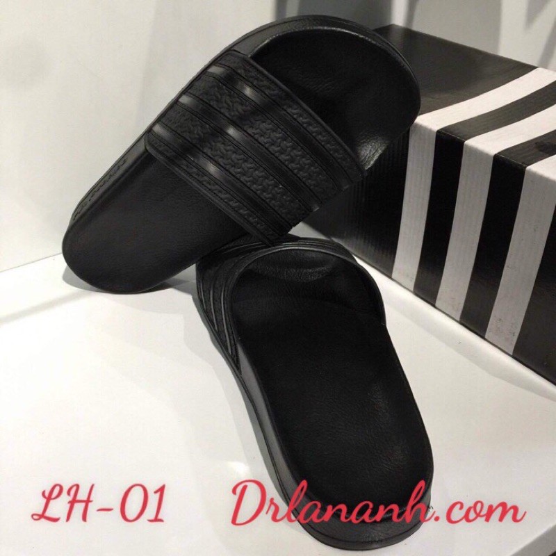 DÉP BÁNH MÌ 3 SỌC ĐEN