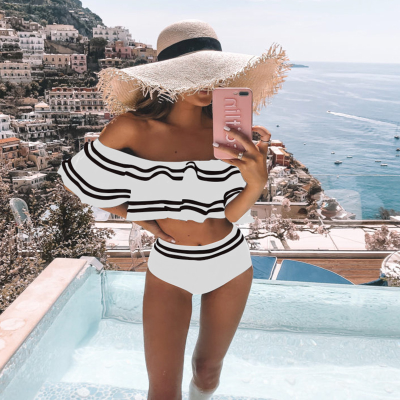 One bikini Một Mảnh Trễ Vai Lưng Cao Gợi Cảm
