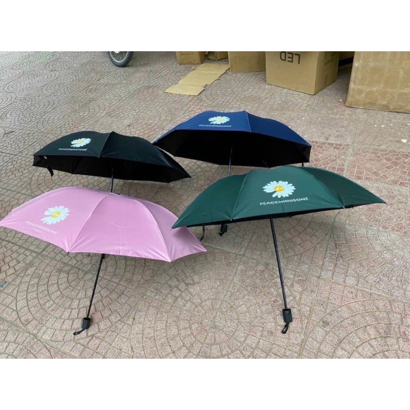 Ô dù chống tia uv hoạ tiết hoa cúc