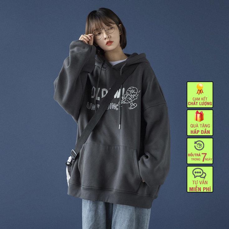 Áo hoodie nam nữ,Áo sweater nỉ nam nữ from rộng Unisex chất nỉ ngoại 2 lớp dày dặn | BigBuy360 - bigbuy360.vn