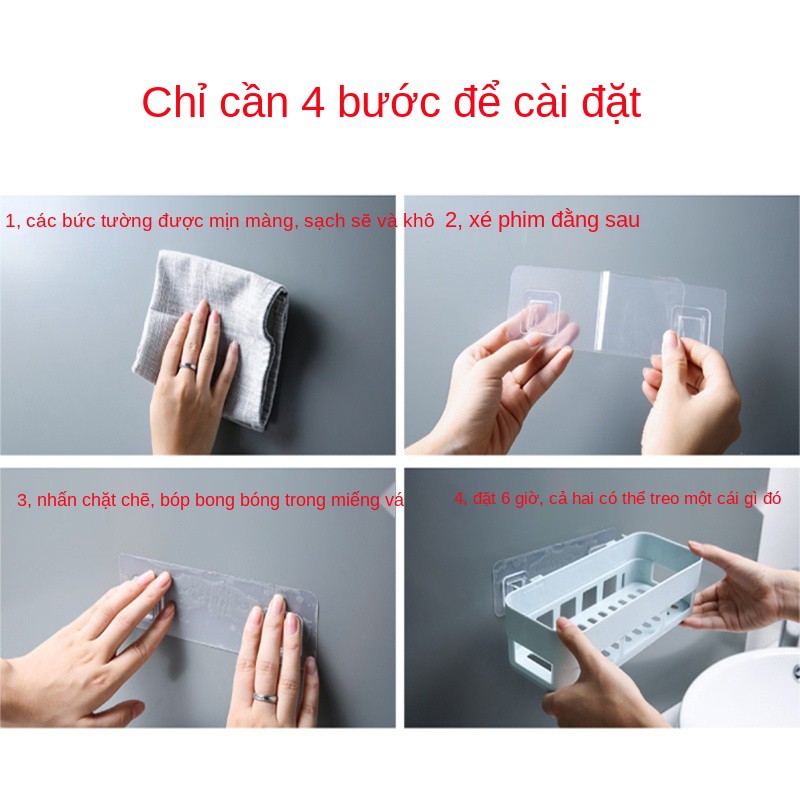 Kệ toilet treo tường Phòng tắm, ngủ, toilet, tường, không thủng, giá lưu trữ hình chữ nhật hút