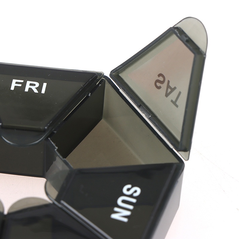 Hộp Đựng Thuốc Uống 7 Ngăn Dung Tích Lớn Chống Ẩm Hàng Tuần Mang Đi Du Lịch Tiện Lợi