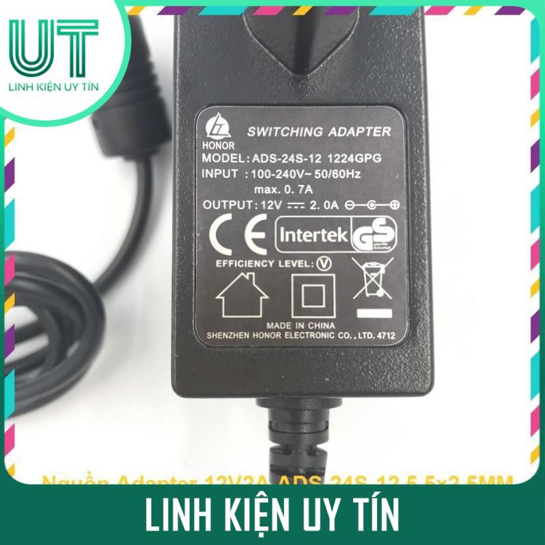 Nguồn Adapter 12V2A ADS-24S-12 5.5x2.5MM HONOR Chính Hãng