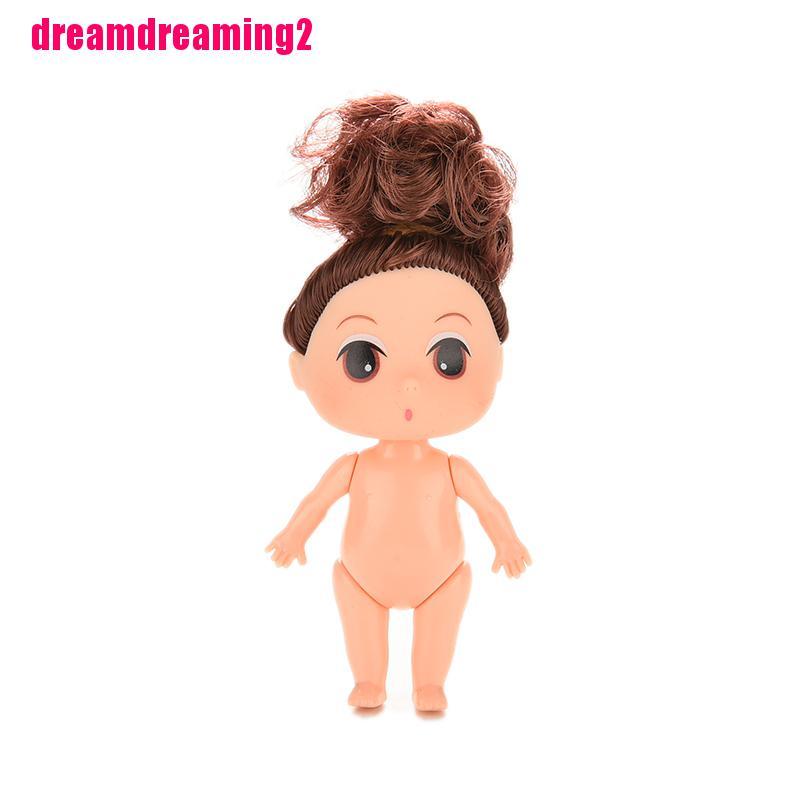 Búp Bê Mini Hình Bé Gái Xinh Xắn 9cm