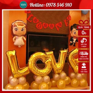 Bóng trang trí tiệc chữ LOVE đại
