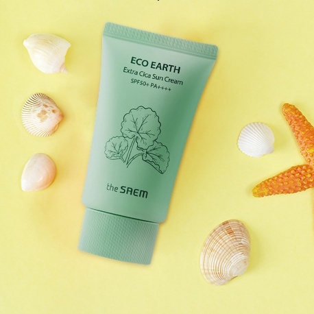 Kem Chống Nắng Rau Má The Saem Eco Earth Extra Cica Sun Cream 50g