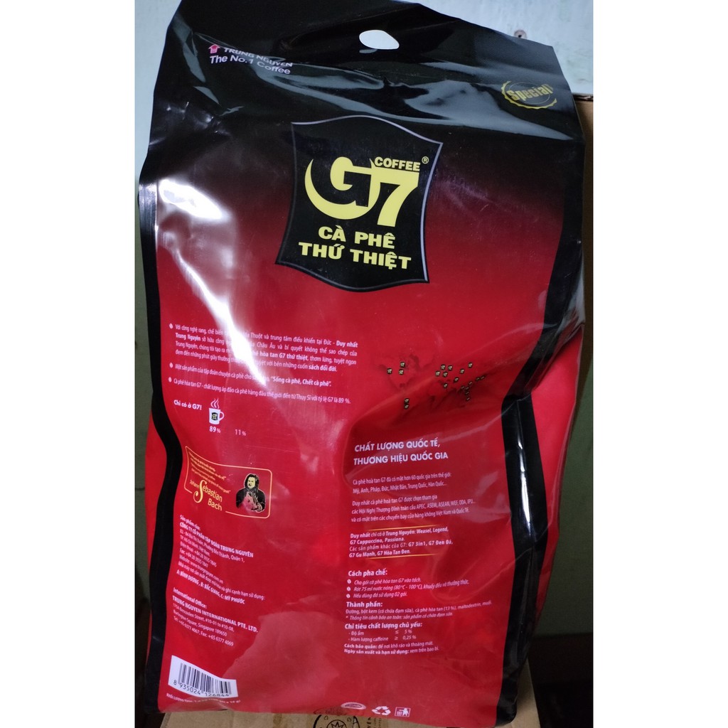 Cà phê G7 3in1 - Bịch 100 sticks 16gr | BigBuy360 - bigbuy360.vn