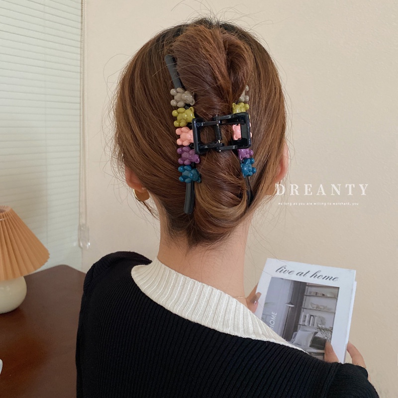 Kẹp Tóc Hình Cá Mập / Gấu Dễ Thương Phong Cách Hàn Quốc Cho Nữ