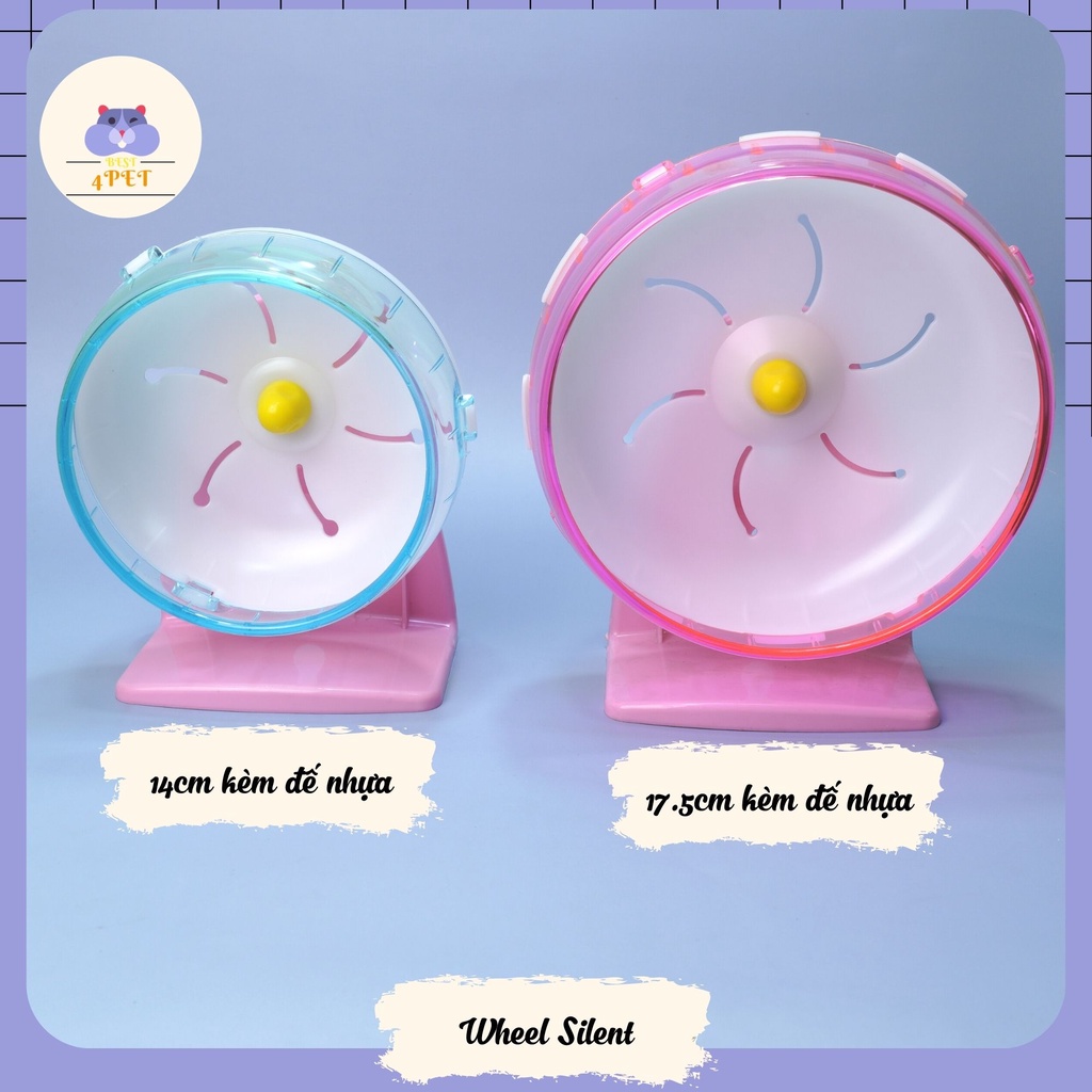 Wheel Silent gắn lồng cho Hamster