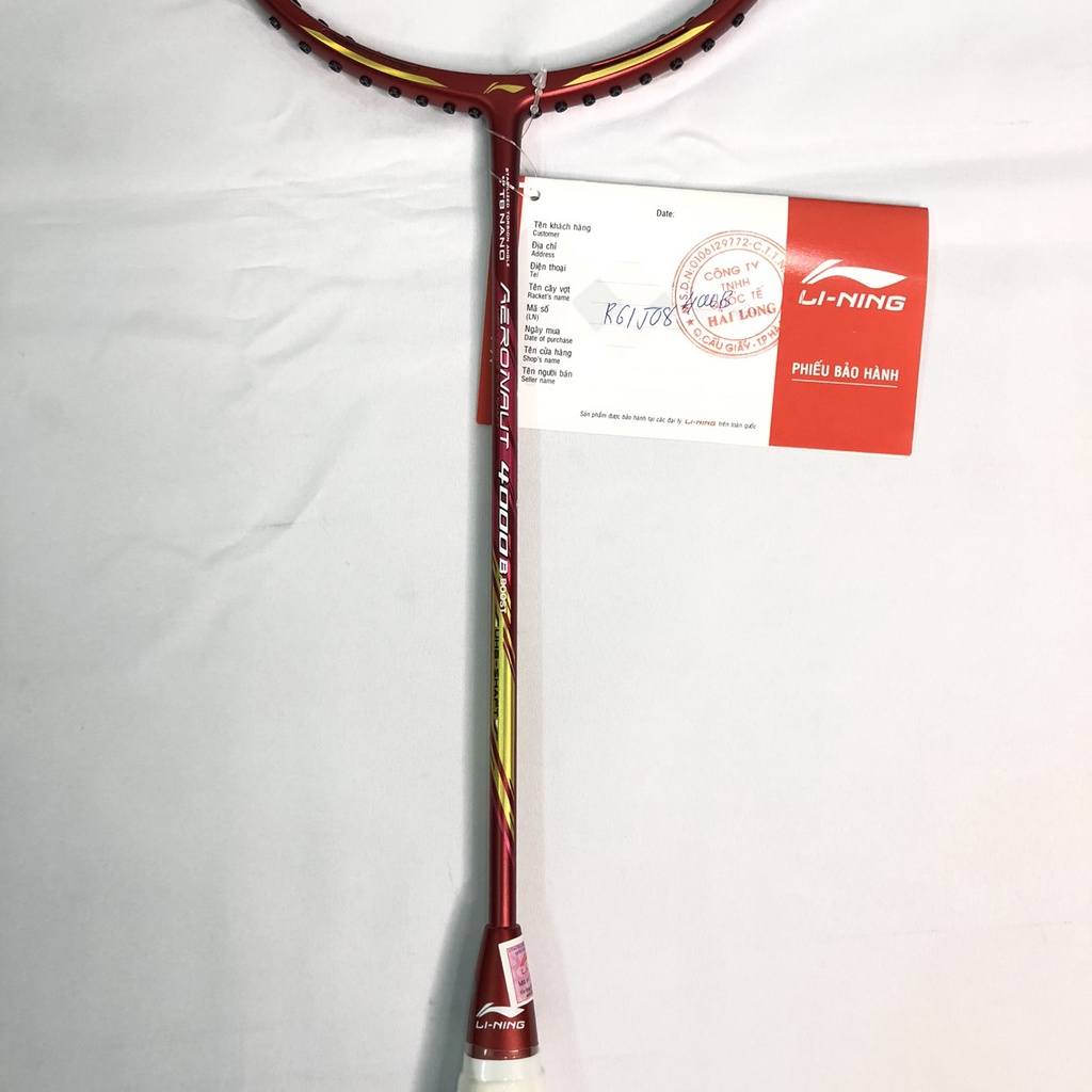Cây Vợt Cầu Lông Li-Ning Aeronaut 4000B Tặng [ Cước chính Hãng Lining + Công Căng Vợt + Bao Đựng Vợt ]