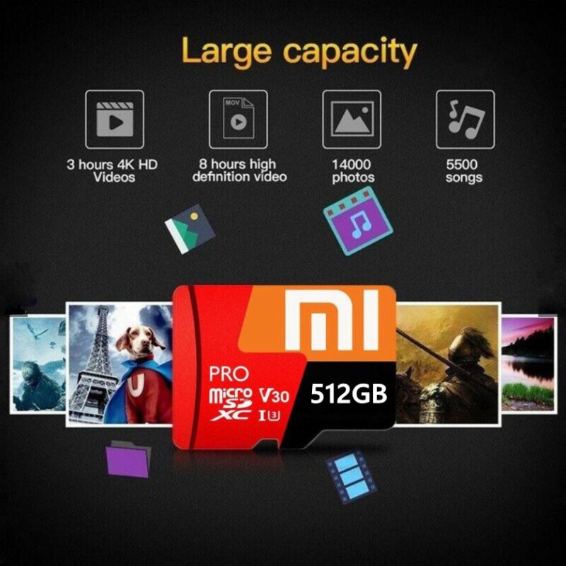 Thẻ Nhớ Xiaomi sd 128gb 256gb 512gb 1tb 32gb 64gb 512gb 1tb tf sd Tốc Độ Cao