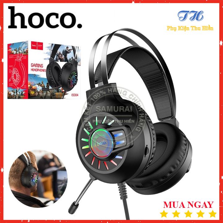Tai Nghe Chụp Tai Cao Cấp Dành Cho Game Thủ Hoco ESD04 - Chính Hãng - BH 12 Tháng