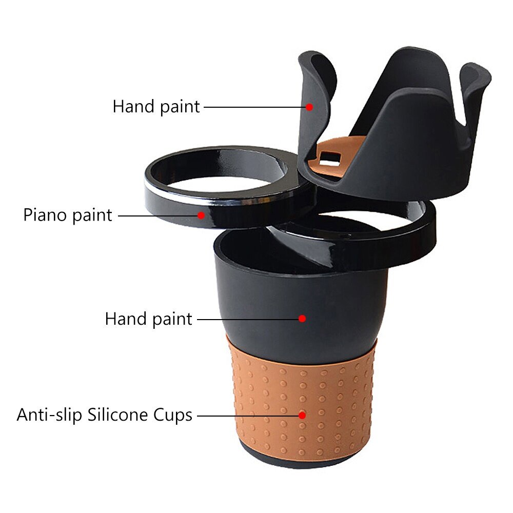 Giá đỡ cốc SEAMETAL gấp gọn có khe đựng kính râm điện thoại trên ô tô