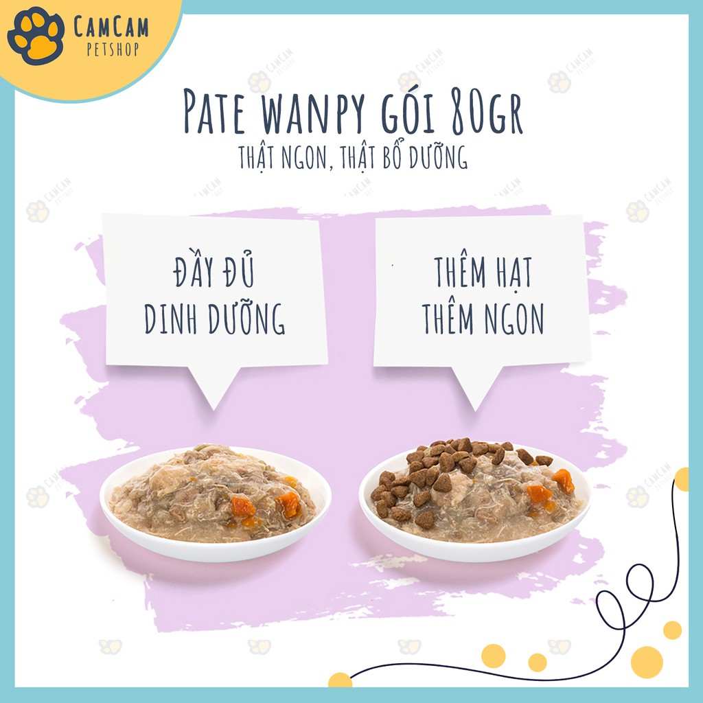 Pate cho mèo Wanpy Gói 85gr - Thức ăn cho mèo dạng soup