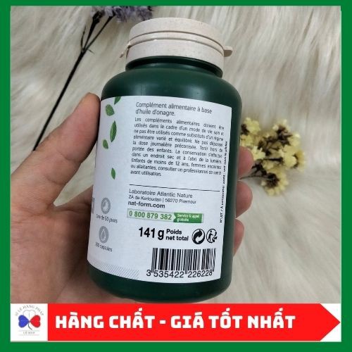 {MẪU MỚI} Viên uống tinh dầu hoa anh thảo NAT.FORM HUILE D'ONARGE 200v | Thế Giới Skin Care
